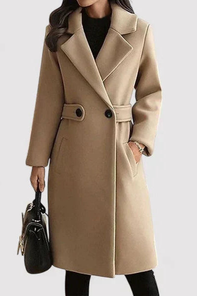 ELENA | CLASSIC WOOL COAT WITH BELT