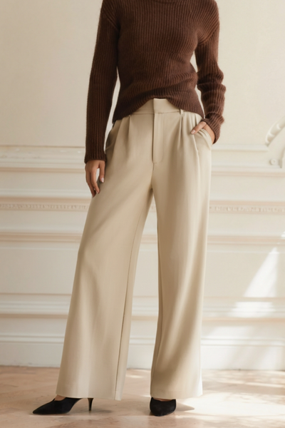 LENA | CLASSIC WIDE-LEG TROUSERS
