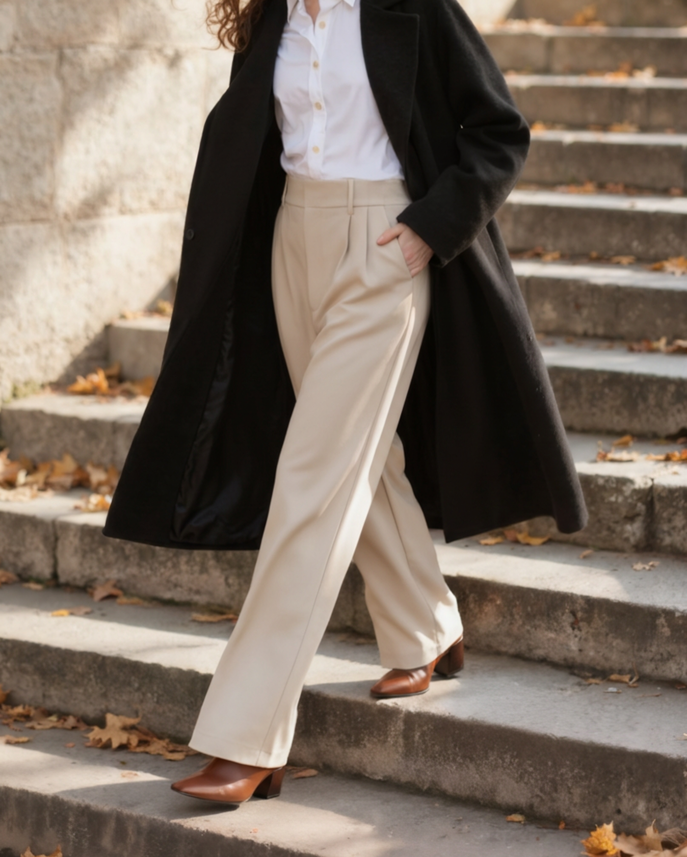 LENA | CLASSIC WIDE-LEG TROUSERS