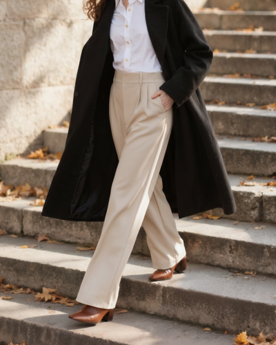 LENA | CLASSIC WIDE-LEG TROUSERS