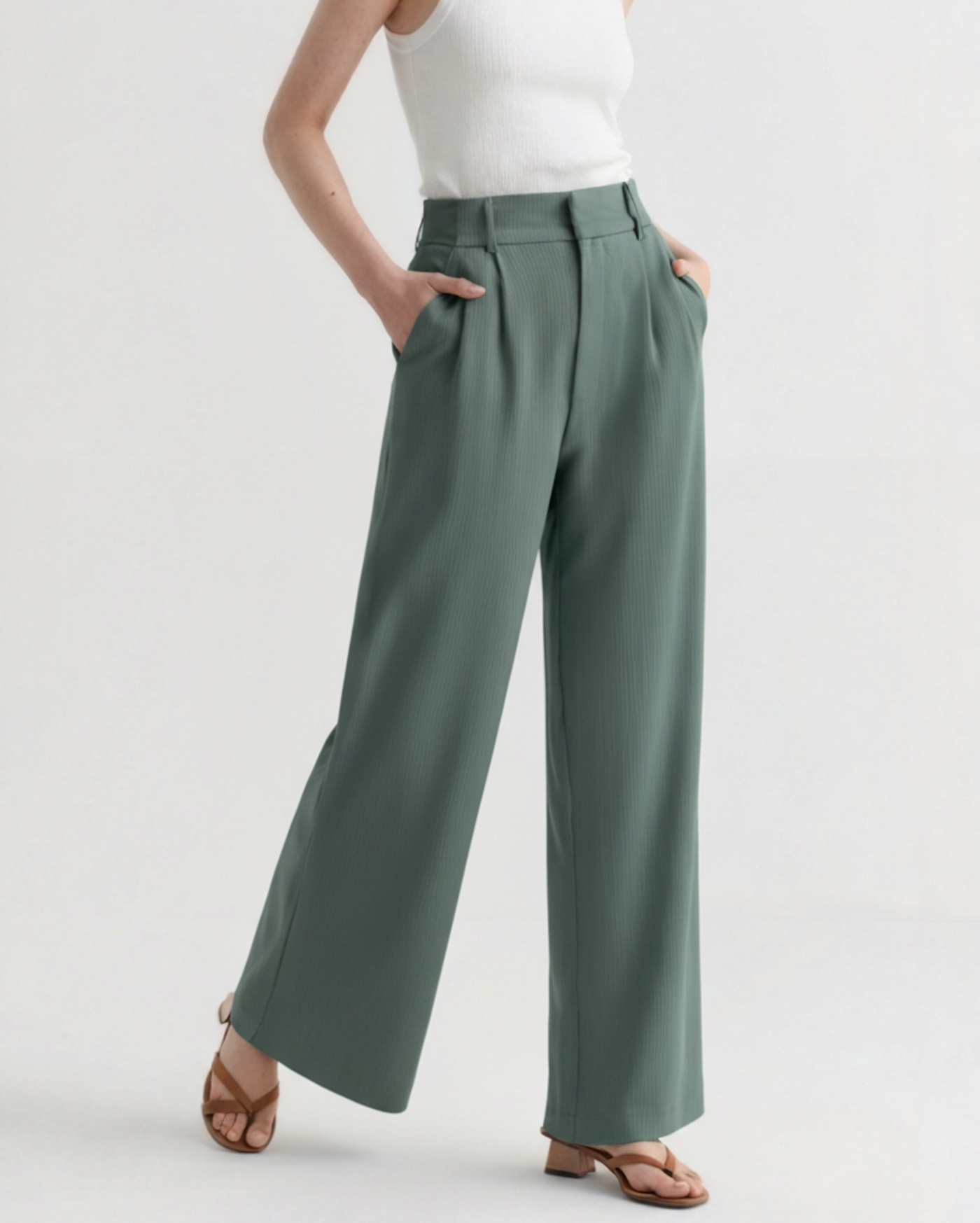 LENA | CLASSIC WIDE-LEG TROUSERS
