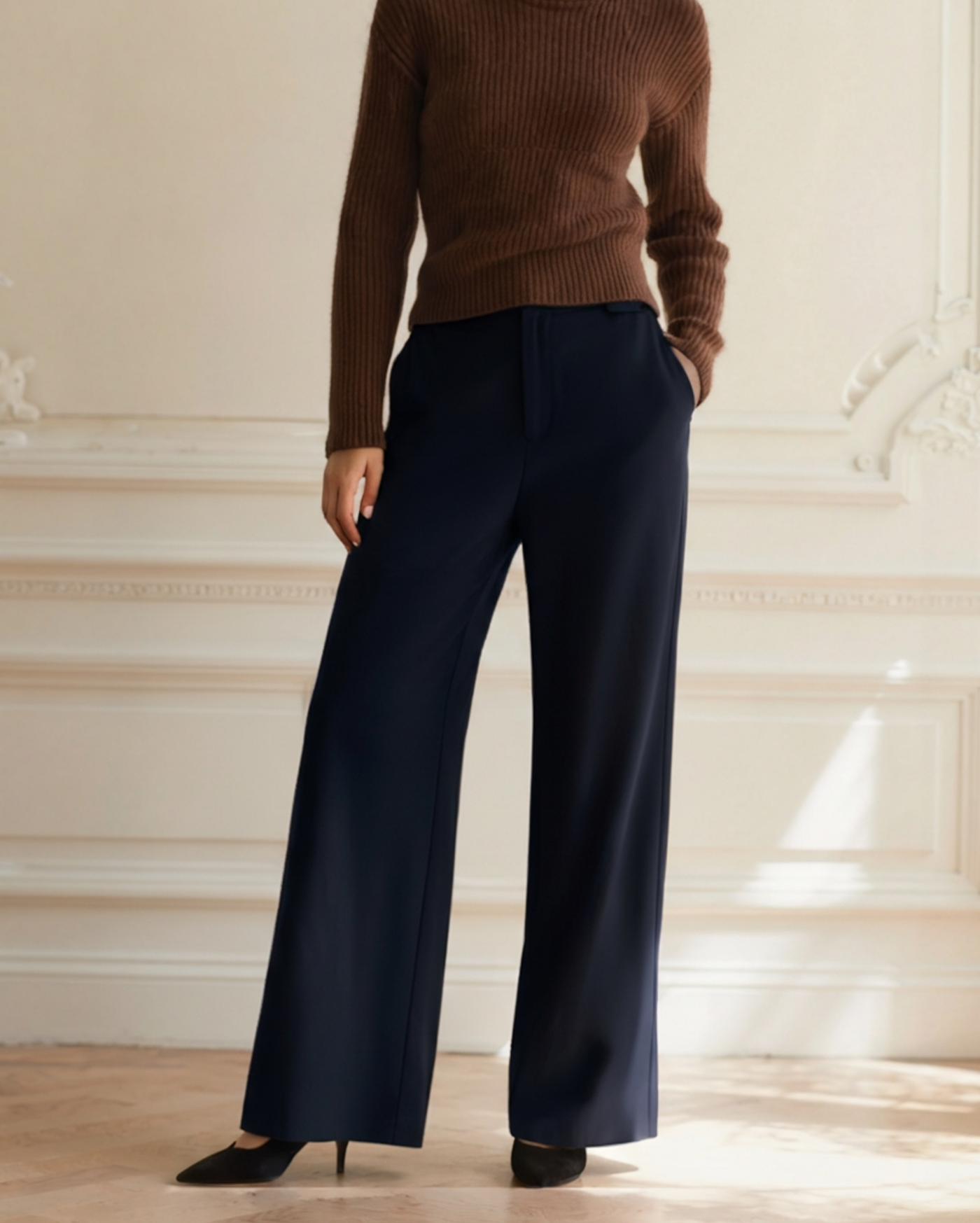 LENA | CLASSIC WIDE-LEG TROUSERS
